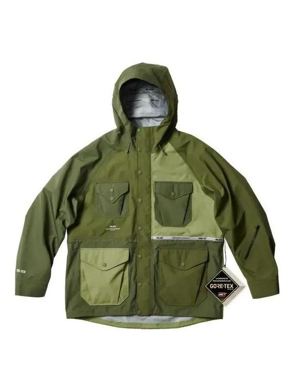 Куртка x engineered garments gore-tex field parka 'olive' Palace — изображение 1 из 2, оливковый