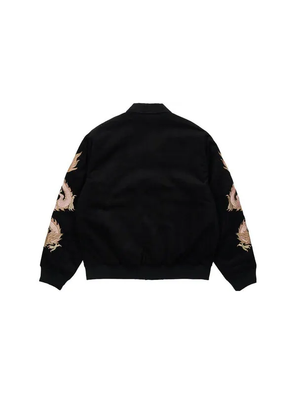 Куртка double dragon tour jacket 'black' Palace — изображение 2 из 4, черный