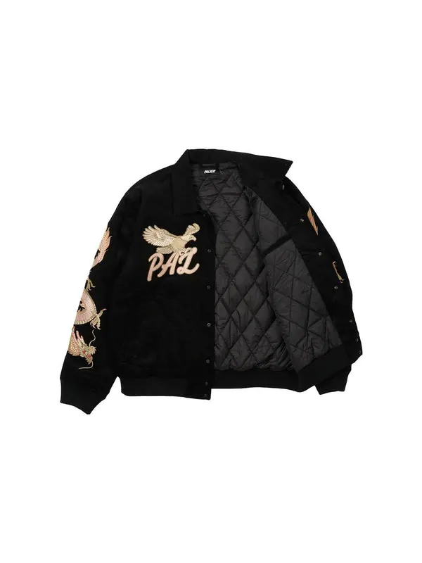 Куртка double dragon tour jacket 'black' Palace — изображение 3 из 4, черный