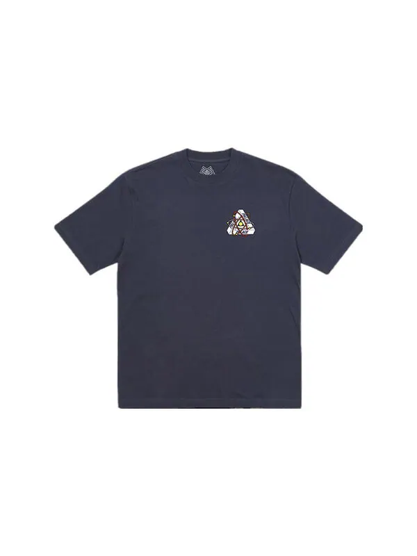Футболка fw22 tri-atom t-shirt 'navy' Palace — изображение 2 из 2, темно-синий