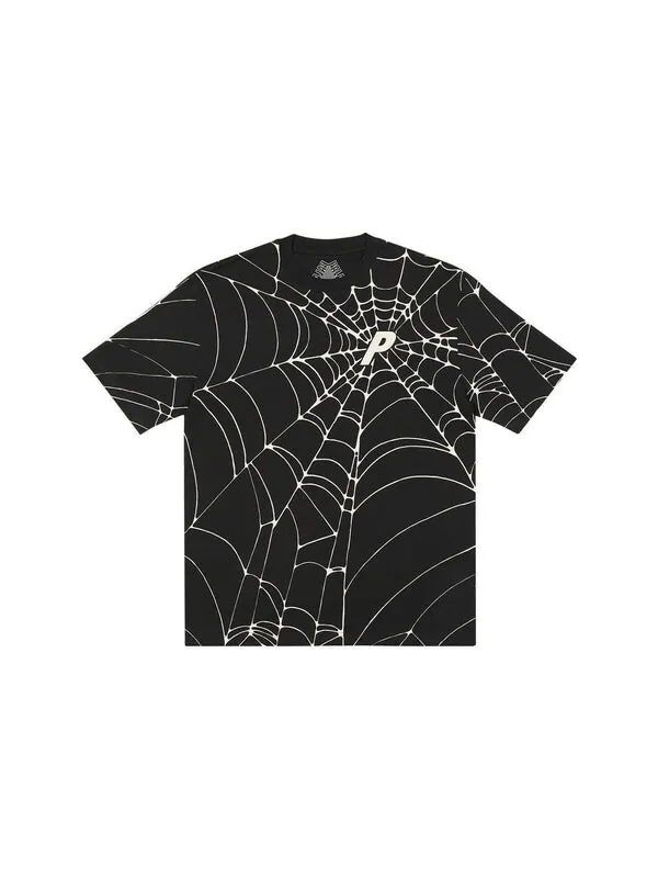 Футболка tri-web t-shirt 'black' Palace — изображение 2 из 2, черный