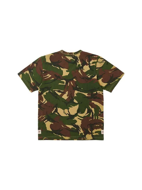 Футболка x evisu heart t-shirt 'camo' Palace — изображение 2 из 2, зеленый