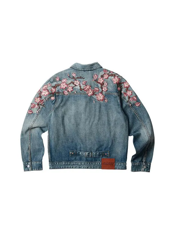 Куртка x evisu type one denim jacket 'stone wash' Palace — изображение 2 из 3, синий/розовый