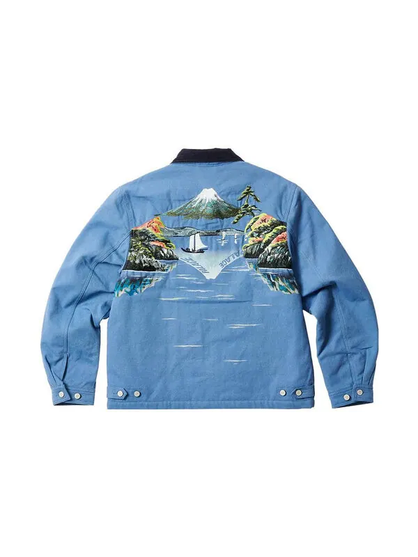Куртка zen work jacket 'spring blue' Palace — изображение 2 из 3, синий