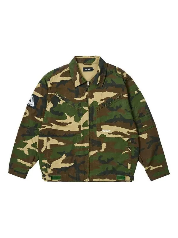 Куртка aviator jacket 'camo' Palace — изображение 1 из 3, зеленый