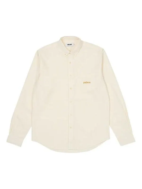 Рубашка oxford shirt 'soft white' Palace — изображение 1 из 2, белый