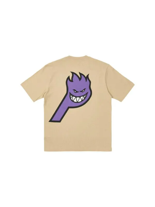 Футболка x spitfire p-head t-shirt 'sand' Palace — изображение 2 из 2, песочный/фиолетовый