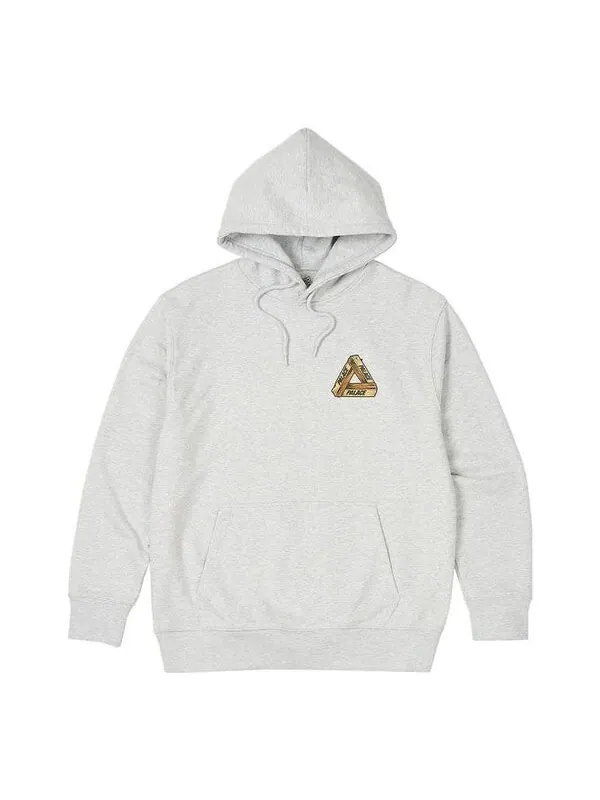 Толстовка reaper hoodie 'grey marl' Palace — изображение 1 из 2, серый