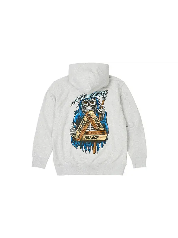 Толстовка reaper hoodie 'grey marl' Palace — изображение 2 из 2, серый