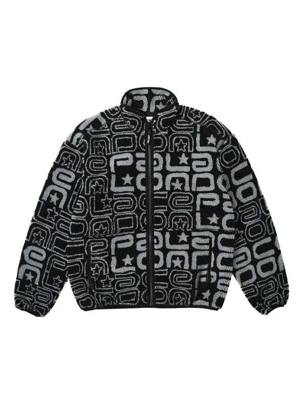 Куртка joyrex fleece jacket 'black' Palace — изображение 1 из 2, черный/серый
