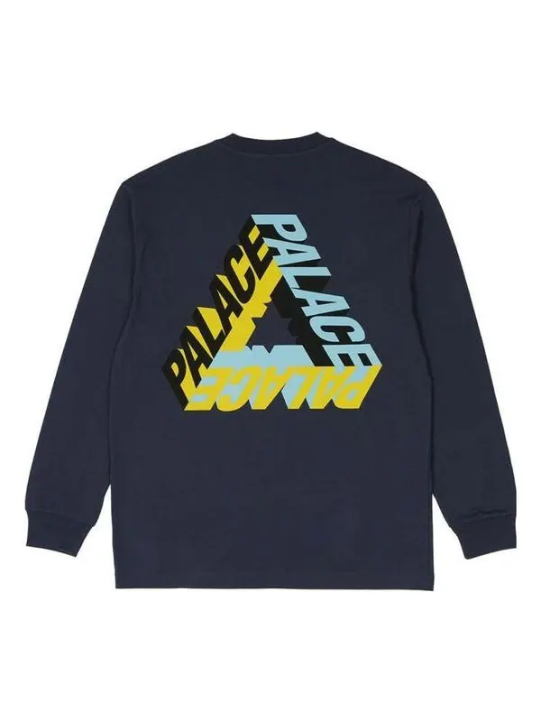 Футболка p-3d longsleeve 'navy' Palace — изображение 1 из 2, темно-синий
