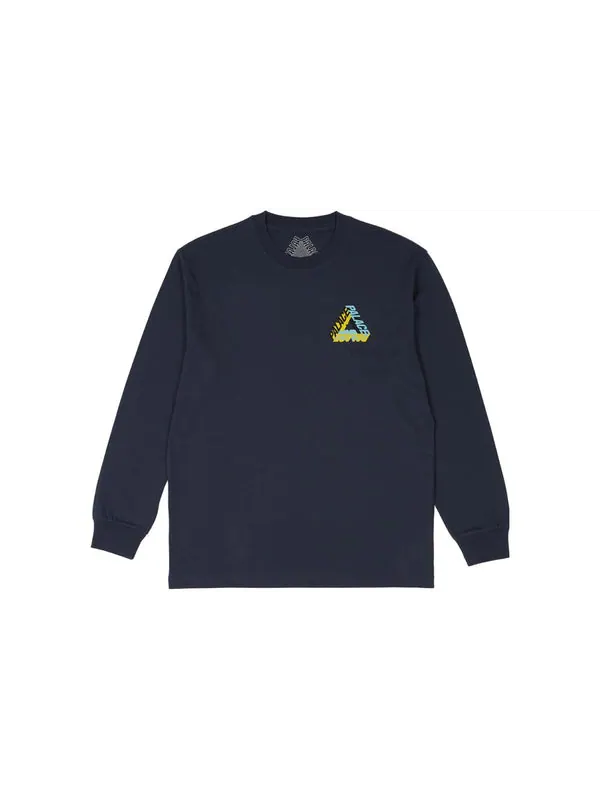 Футболка p-3d longsleeve 'navy' Palace — изображение 2 из 2, темно-синий