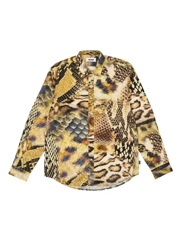 Рубашка animal print shirt 'yellow' Palace — изображение 1 из 2, желтый