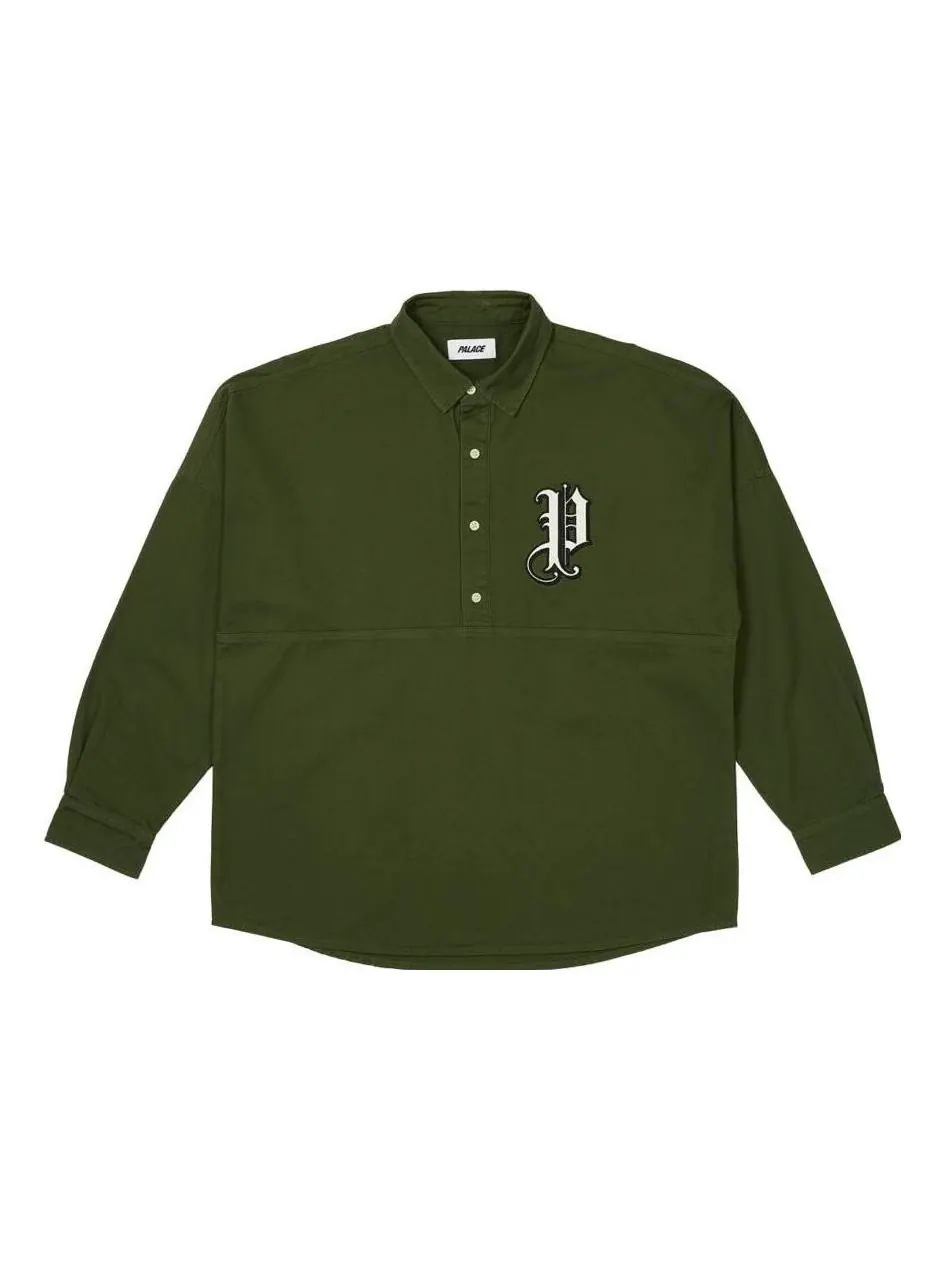Рубашка Palace Old English Shirt 'Huntsman' — изображение 1 из 2, зеленый