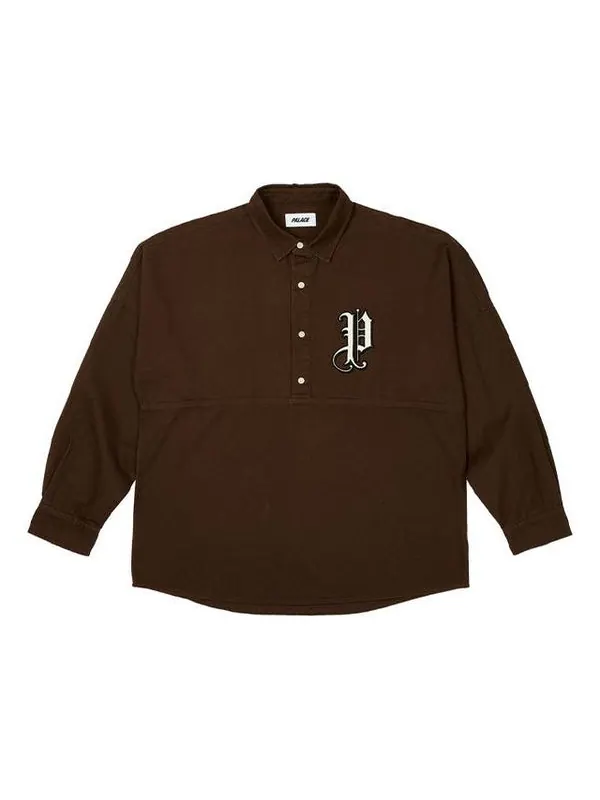 Рубашка old english shirt 'nice brown' Palace — изображение 1 из 2, коричневый
