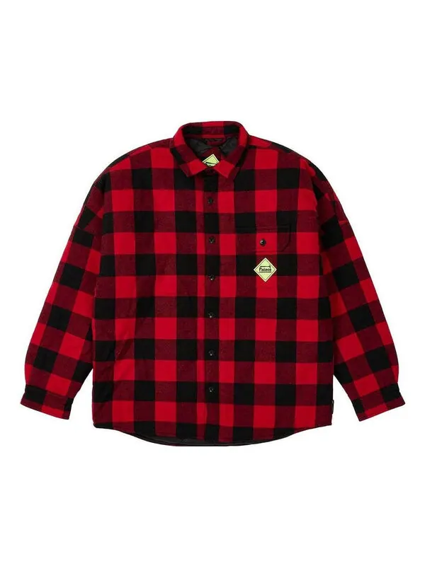 Рубашка hardware insulated shirt 'red' Palace — изображение 1 из 3, красный/черный
