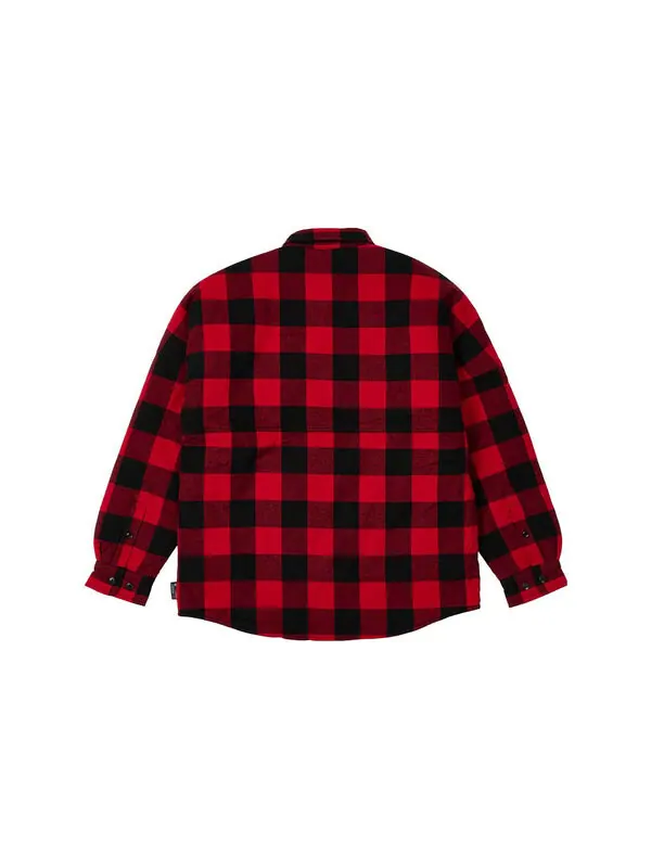 Рубашка hardware insulated shirt 'red' Palace — изображение 2 из 3, красный/черный