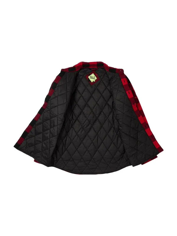 Рубашка hardware insulated shirt 'red' Palace — изображение 3 из 3, красный/черный