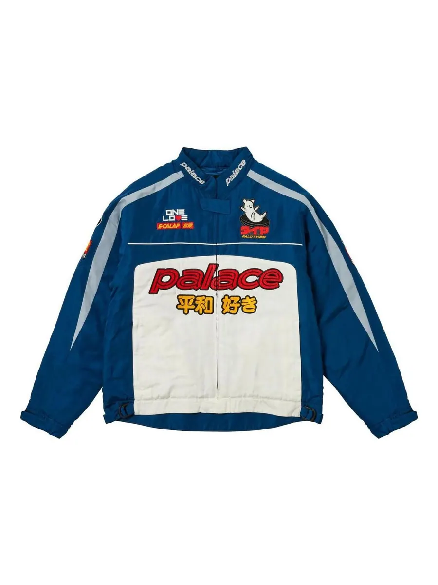 Куртка Palace Faster Jacket 'Navy White' — изображение 1 из 3, темно-синий