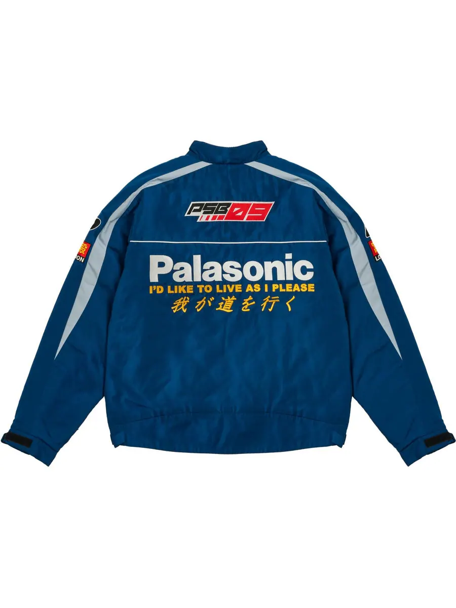 Куртка Palace Faster Jacket 'Navy White' — изображение 2 из 3, темно-синий