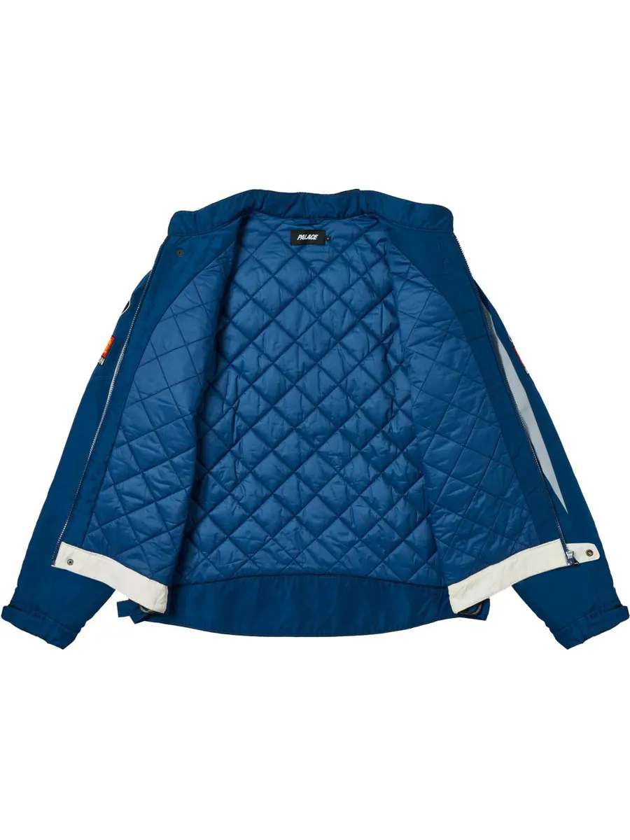 Куртка Palace Faster Jacket 'Navy White' — изображение 3 из 3, темно-синий