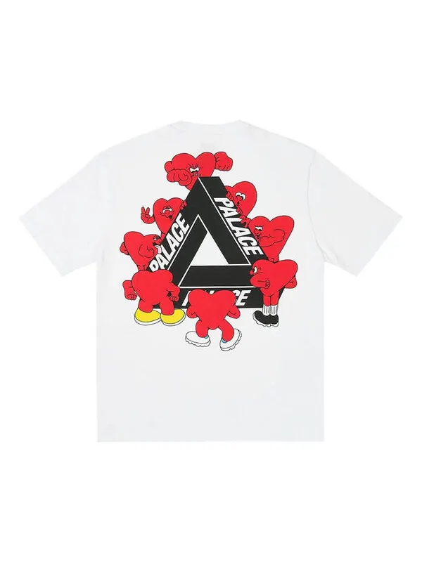 Футболка tri-hearts t-shirt 'white' Palace — изображение 2 из 2, белый