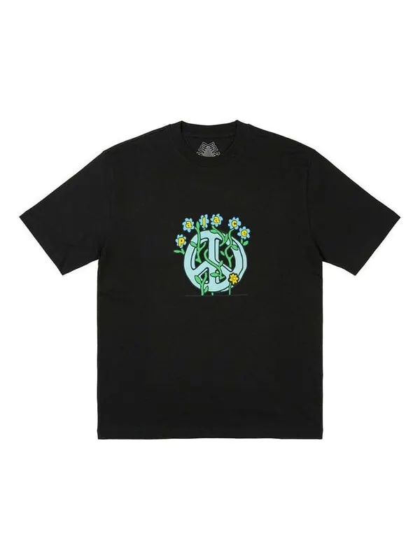 Футболка grower t-shirt 'black' Palace — изображение 1 из 1, черный