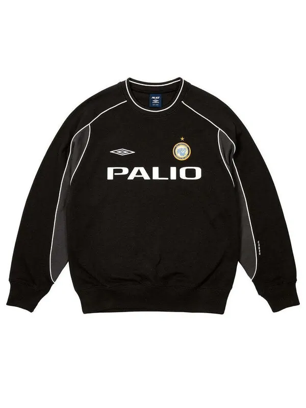 Толстовка x umbro warm up crewneck sweatshirt 'black' Palace — изображение 2 из 2, черный