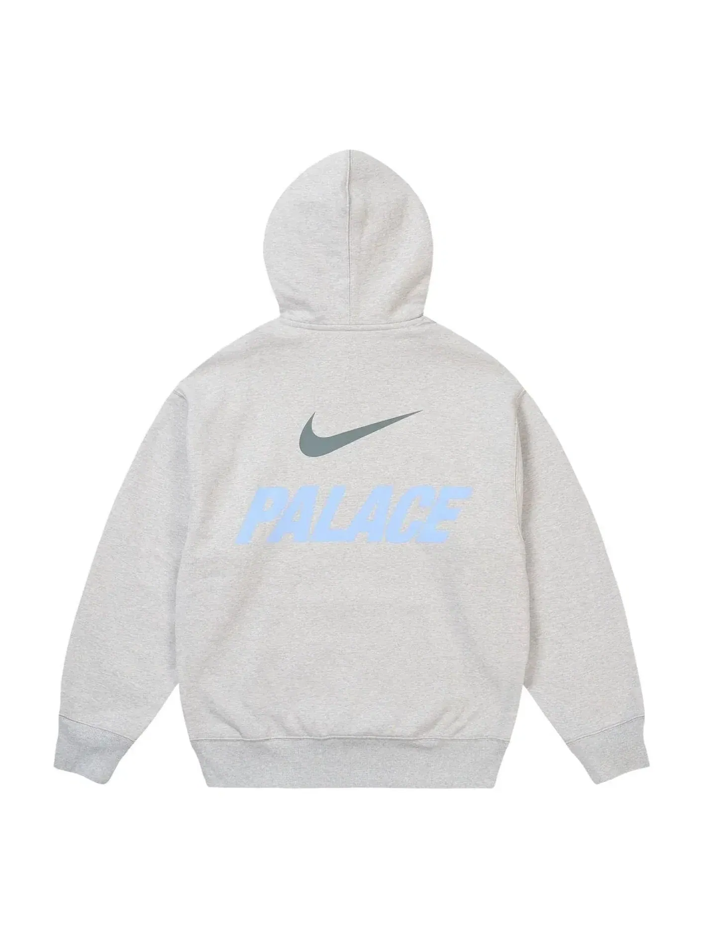 Мужское худи с принтом Palace Collaboration Nike — изображение 1 из 2, серый