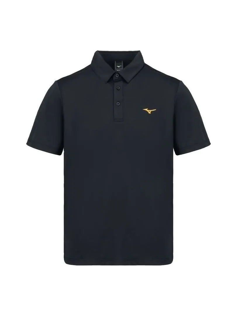 Поло Mizuno Quick Dry Polo Shirt 'Black' — изображение 1 из 6, черный