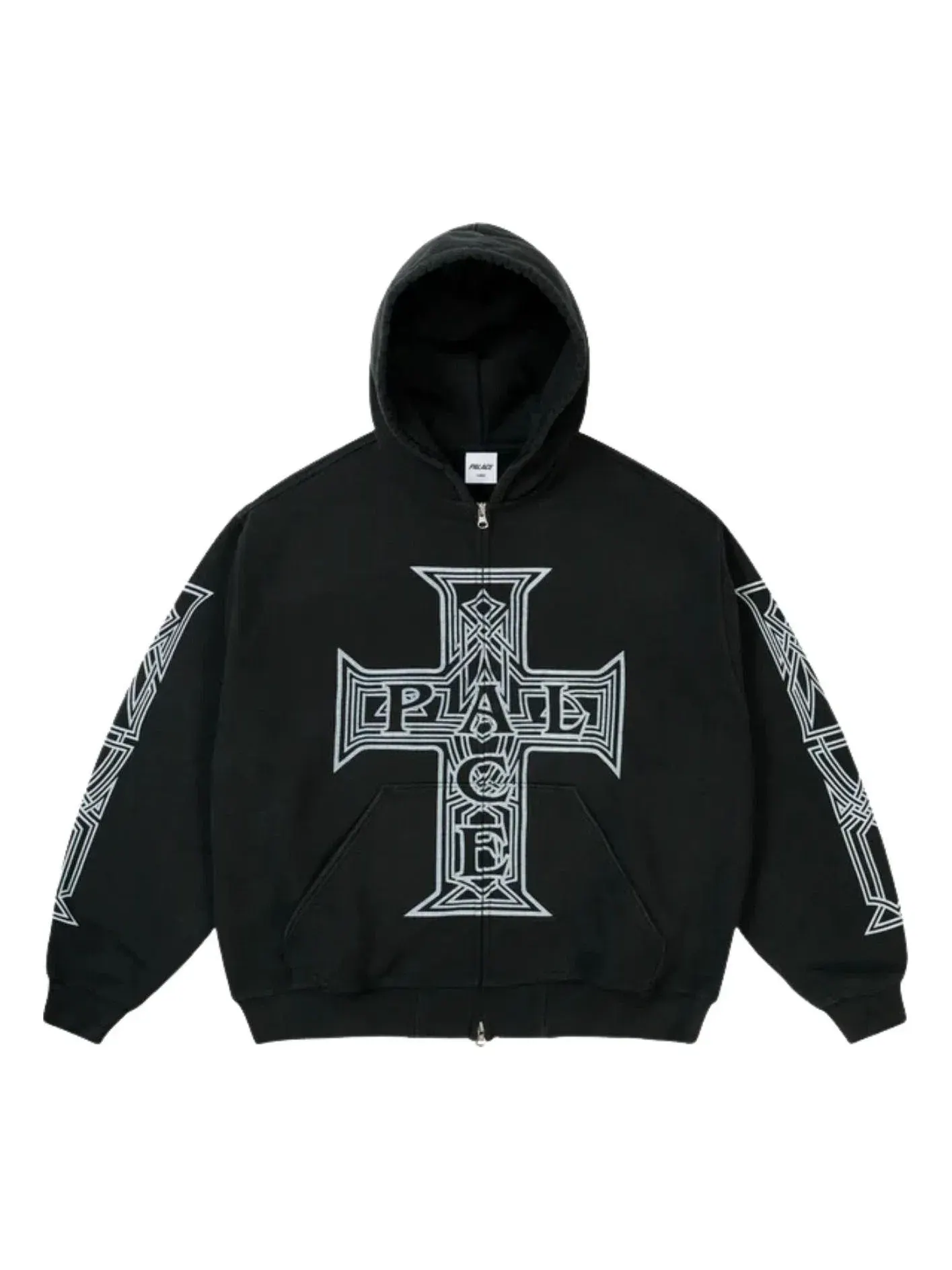 Мужское худи с принтом Palace Y So Cross Pigment Hoodie — изображение 1 из 1, черный