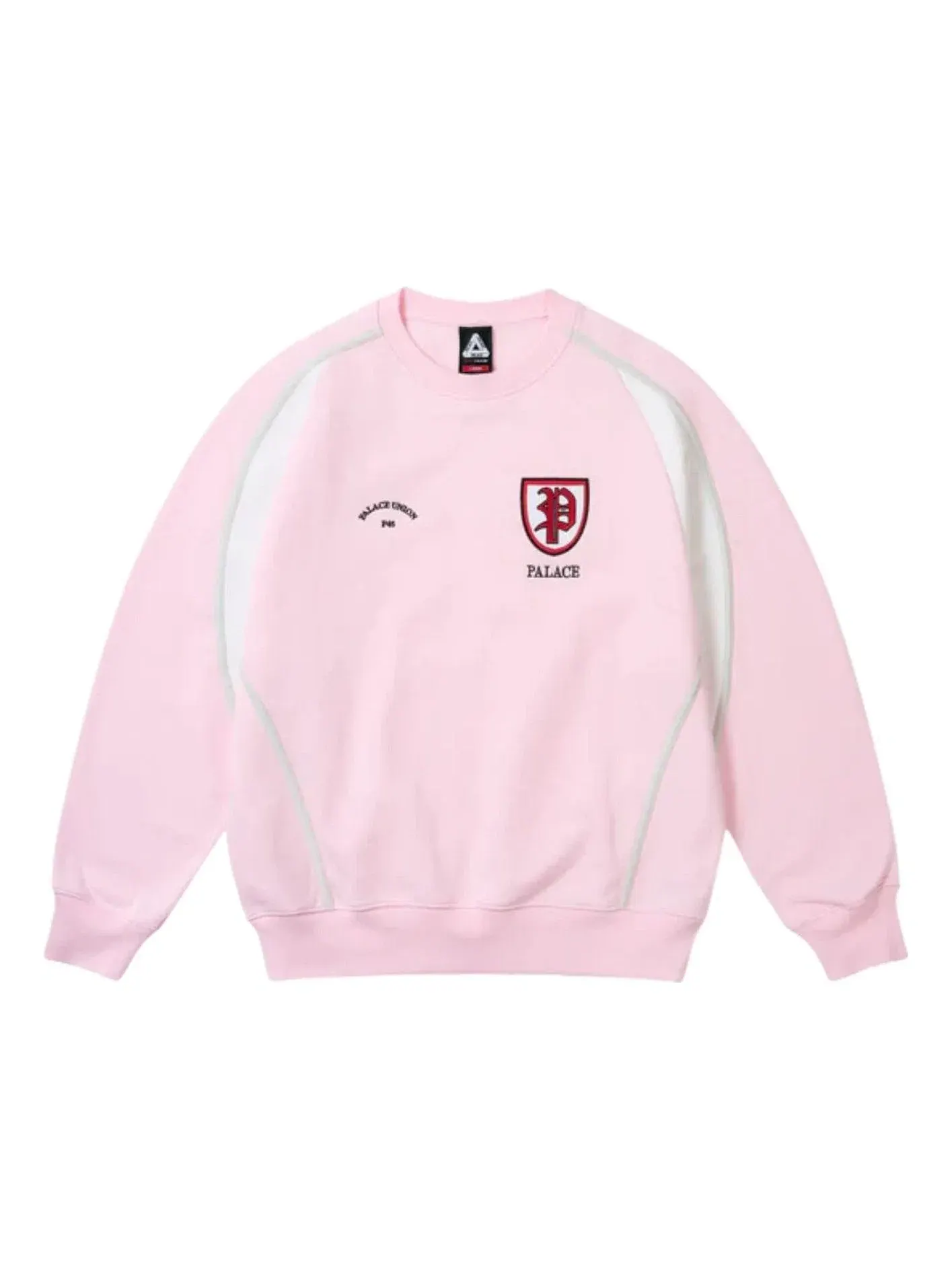 Мужская футболка с принтом Palace Scrum Crew Sweet Pink — изображение 1 из 2, розовый