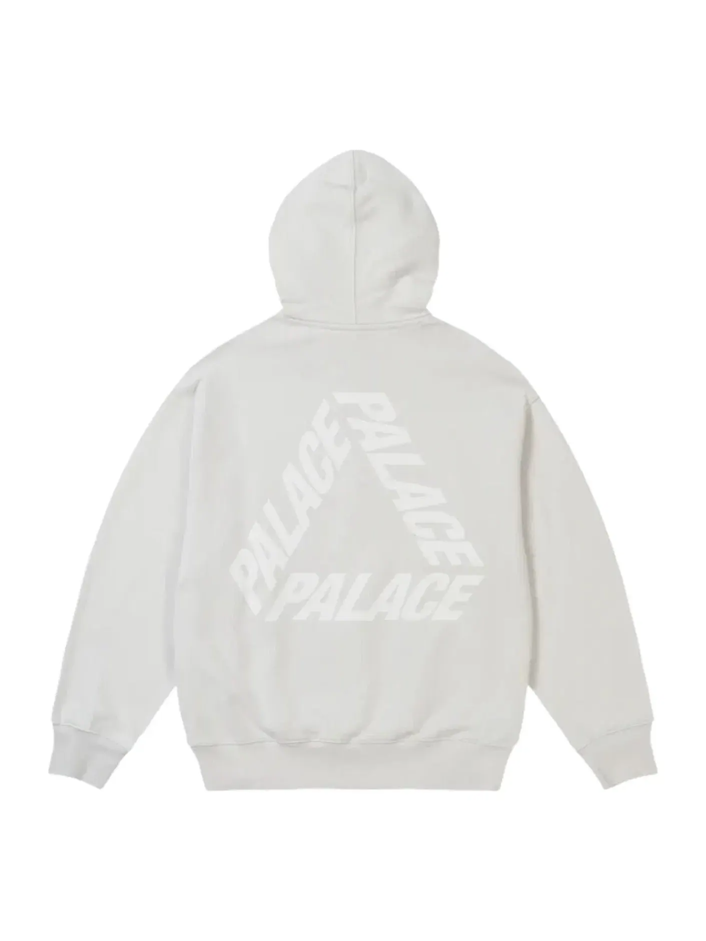 Мужское худи с принтом Palace Rubbed P3 Concrete Grey — изображение 1 из 2, серый