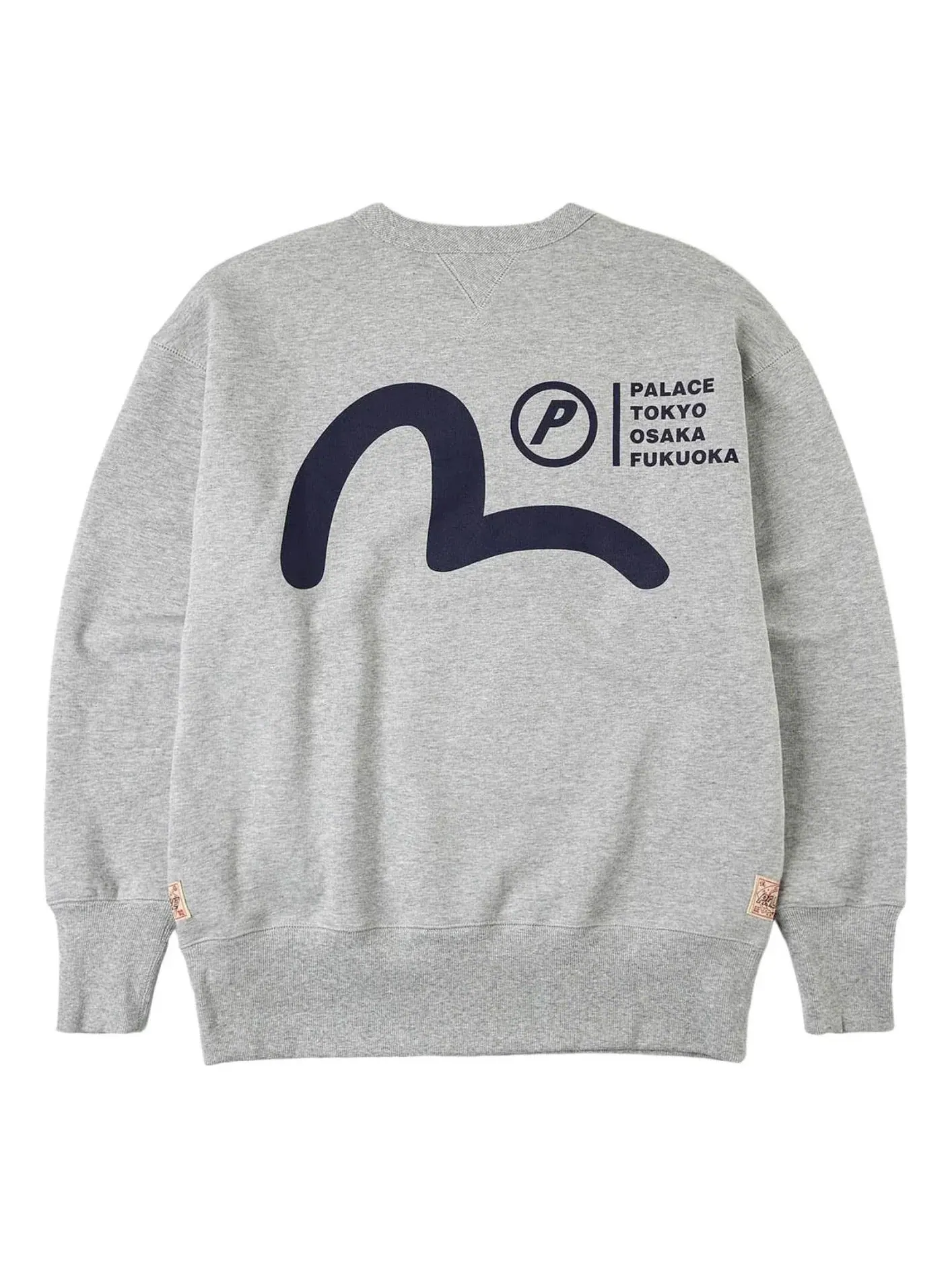 Свитшот Palace x Evisu Multi-City Seagull Logo 'Grey Marl' — изображение 1 из 2, серый