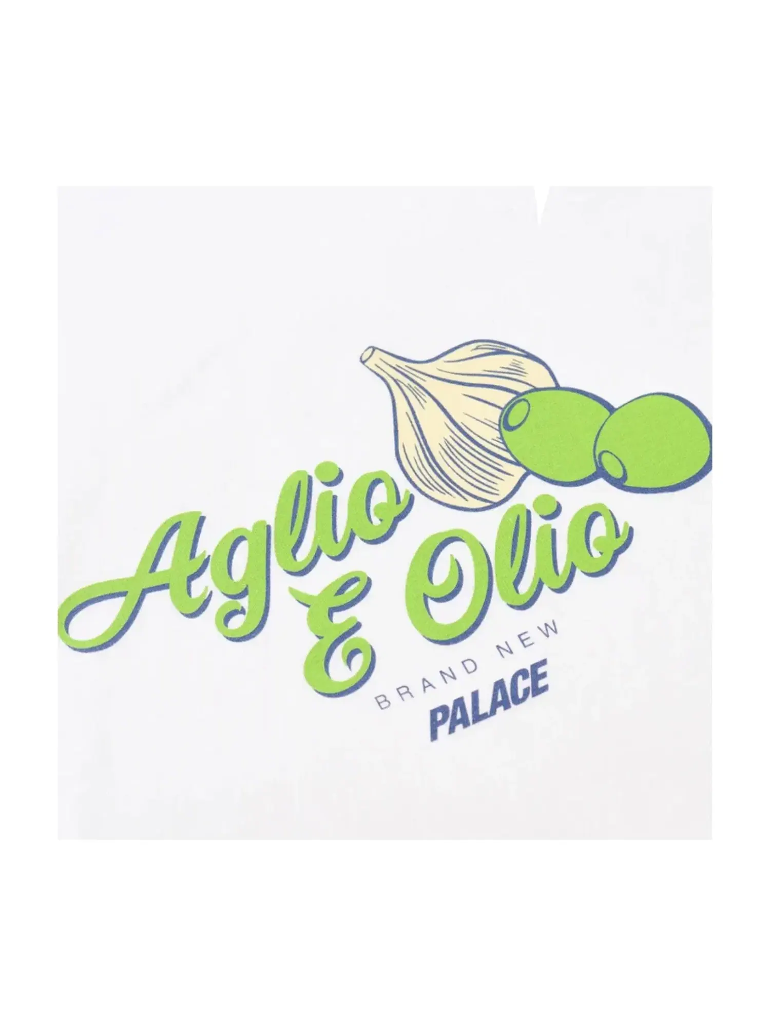 Мужская футболка с принтом Palace Aglio E Olio Ringer — изображение 2 из 2, белый