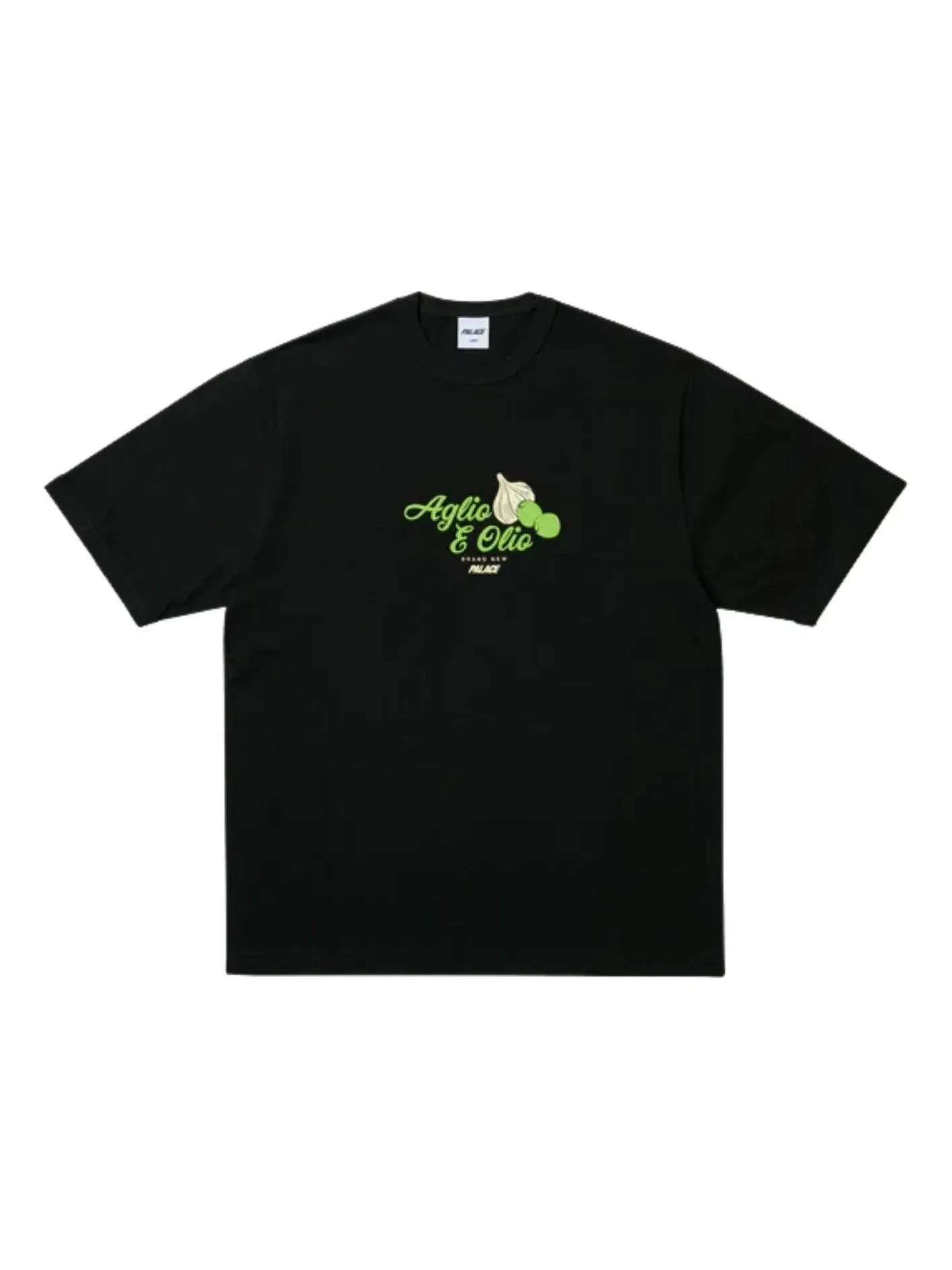 Мужская футболка с принтом Palace Aglio E Olio Ringer T-Shirt — изображение 1 из 2, черный