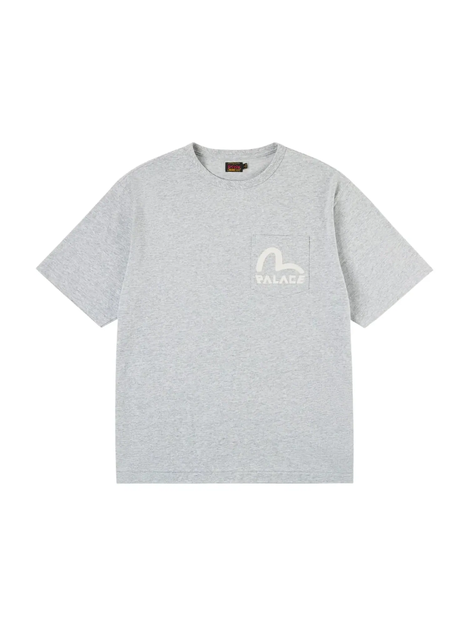 Футболка Palace x EVISU Heavy Wash 'Grey Marl' — изображение 2 из 2, серый