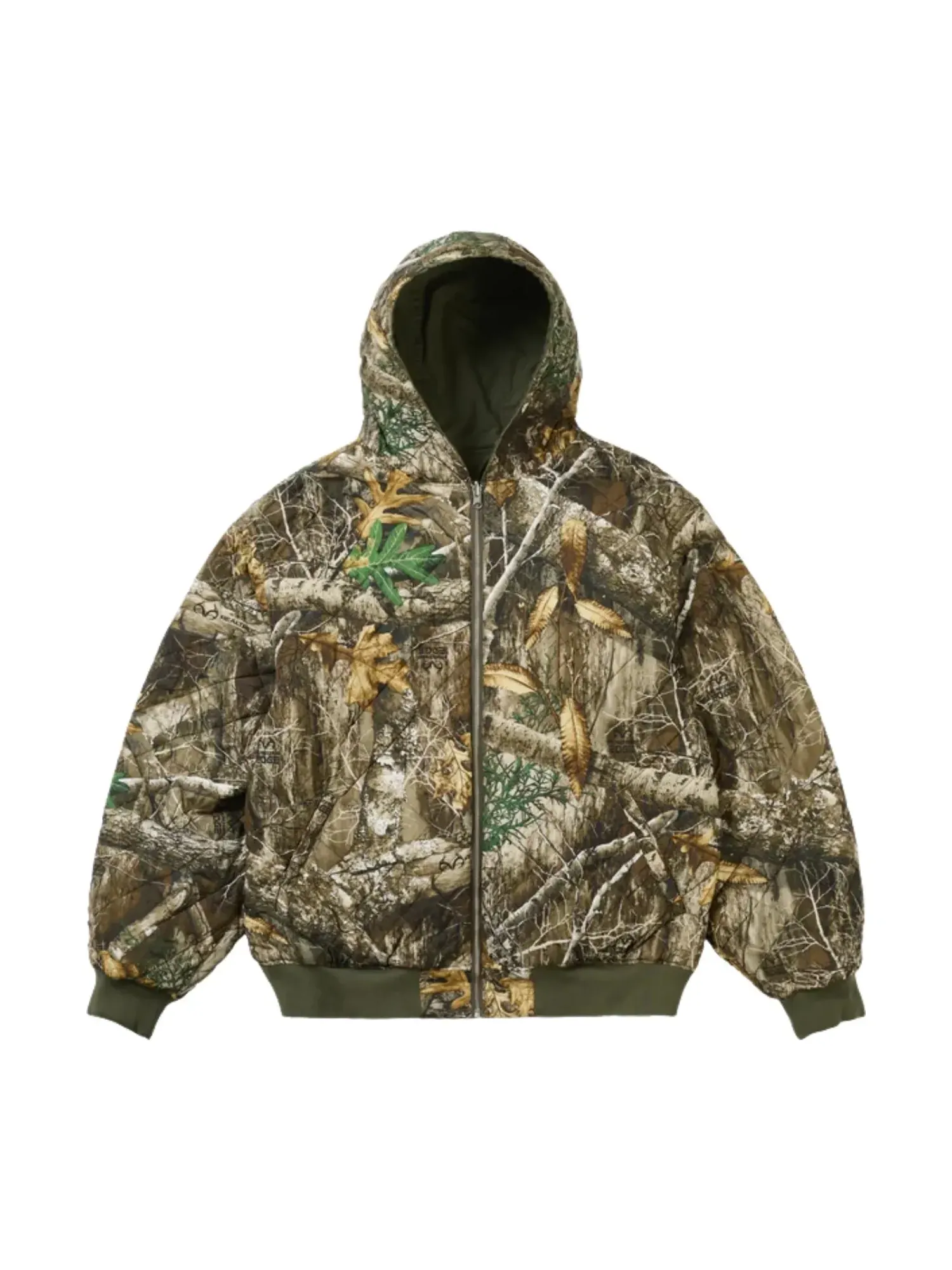 Двусторонняя куртка Palace SS26 Realtree 'Глубокий зеленый' — изображение 4 из 5