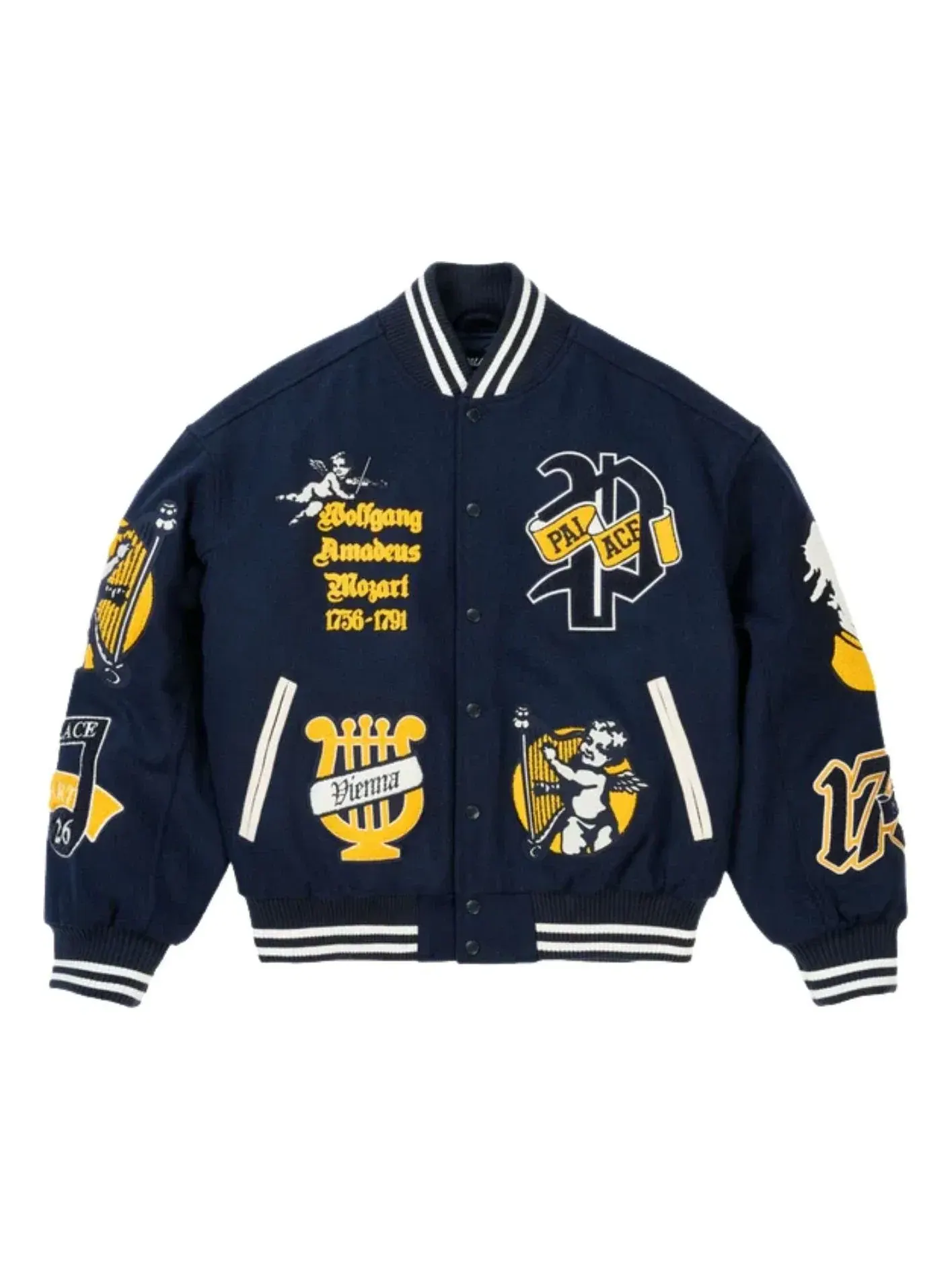 Куртка-бомбер Palace Wolfgang Varsity Jacket — изображение 1 из 3, темно-синий