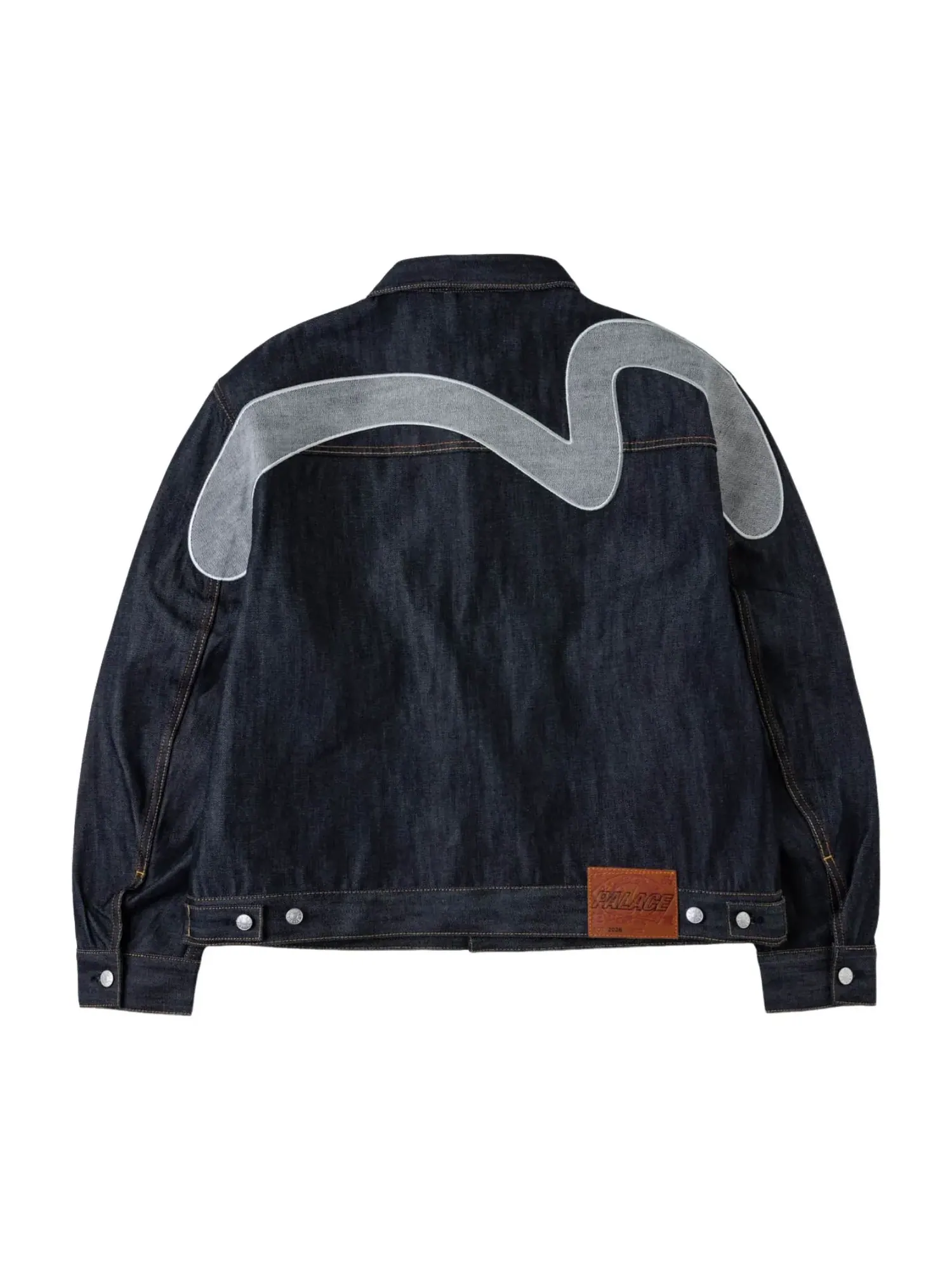 Джинсовая куртка Palace x EVISU Type 2 'Indigo' — изображение 2 из 2, темно-синий