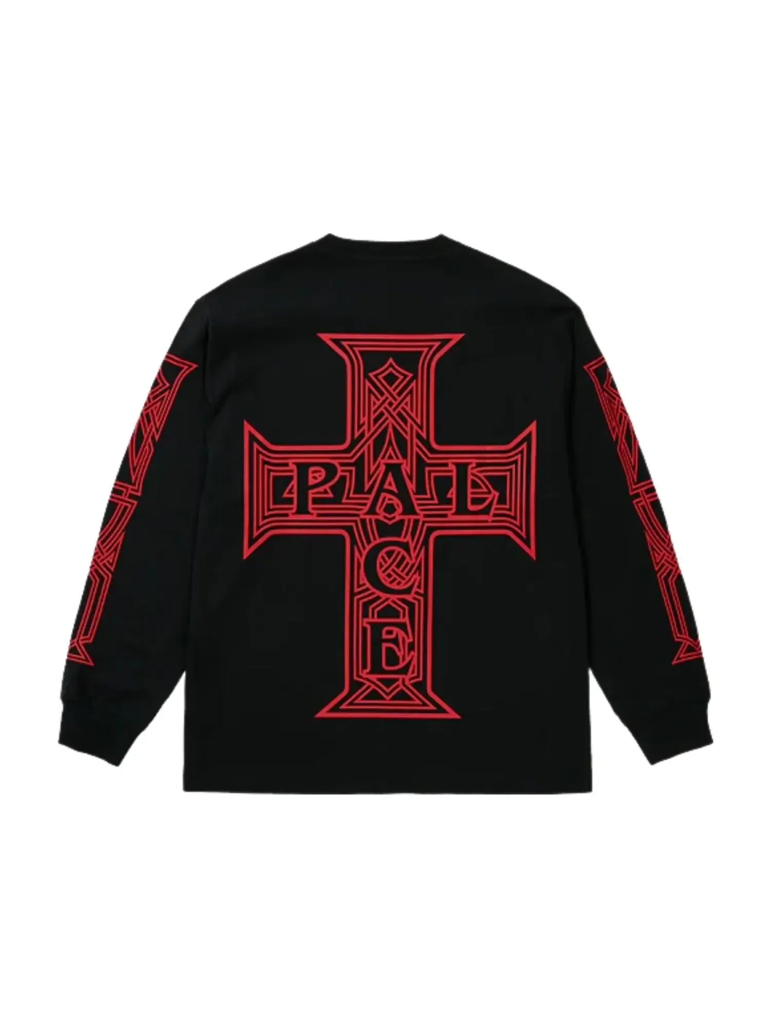Футболка с длинными рукавами Palace Y So Cross, черная, P30LS003 — изображение 2 из 2, черный