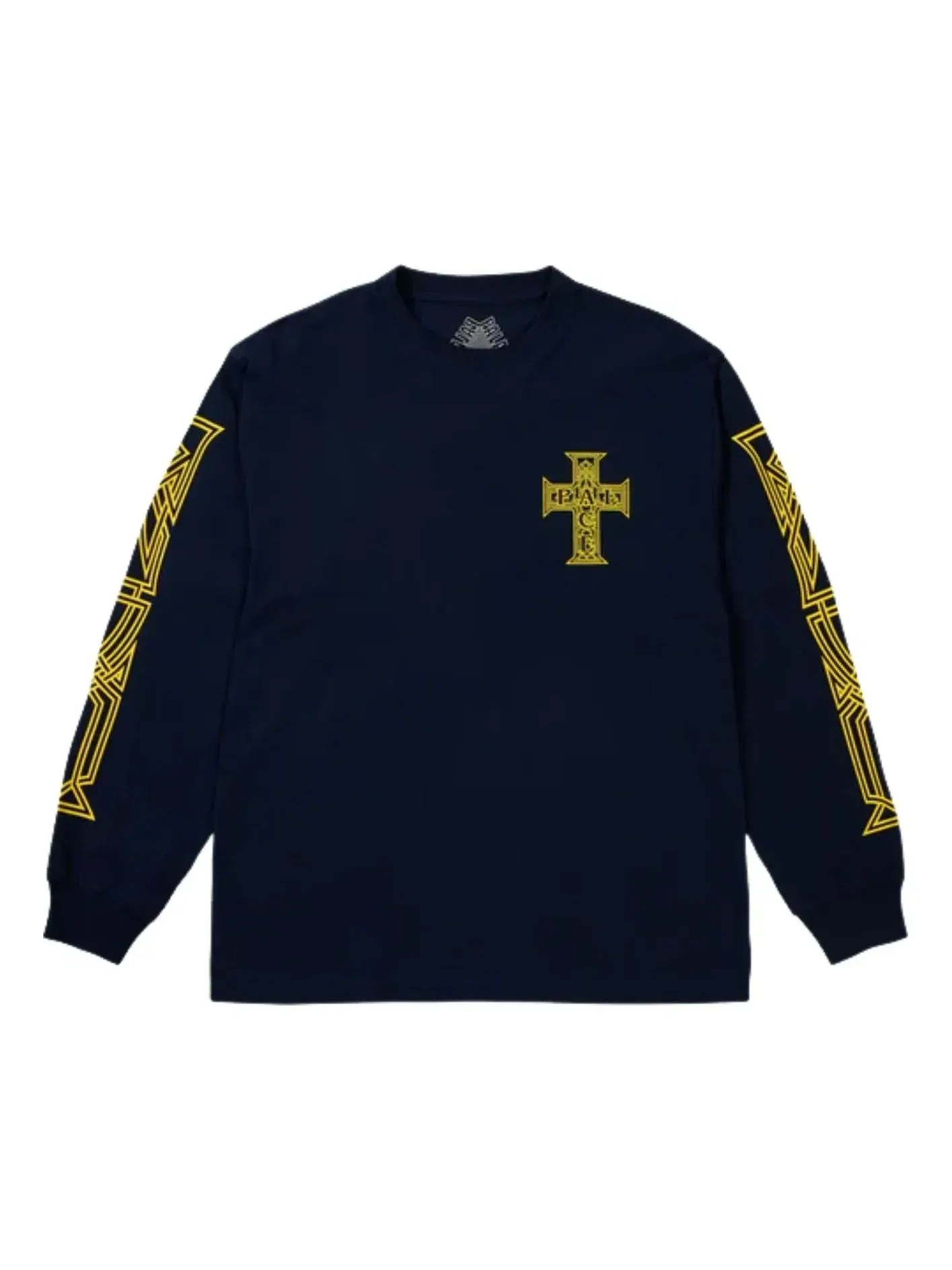Футболка с длинными рукавами Palace Y So Cross, темно-синяя, P30LS006 — изображение 1 из 2, темно-синий