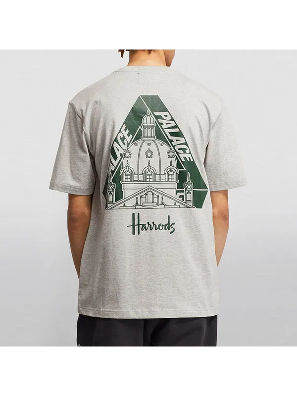 Футболка x harrods logo t-shirt 'grey' Palace — изображение 4 из 4, серый