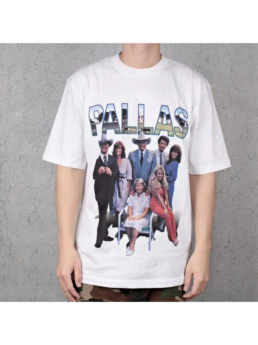 Футболка PALACE SS19 Pallas White Character Printing Short Sleeve Unisex — изображение 4 из 5, белый