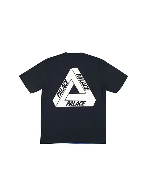 Футболка PALACE Reverso T-Shirt Black Purple Logo Printing Short Sleeve Unisex 'Black Blue' — изображение 2 из 4