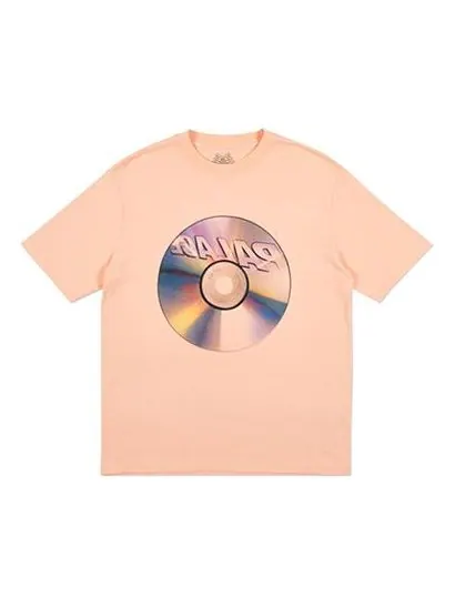 Футболка PALACE CD Peach Alphabet Printing Short Sleeve Unisex Pink — изображение 1 из 2, розовый