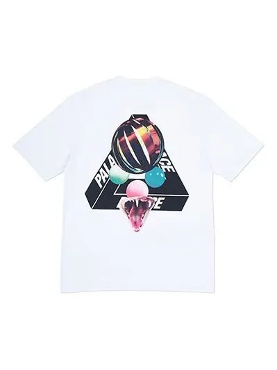 Футболка PALACE Sans Ferg T-Shirt White Glasses Back Logo Short Sleeve Unisex — изображение 1 из 4, белый