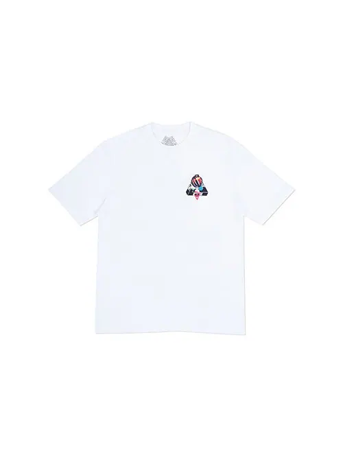 Футболка PALACE Sans Ferg T-Shirt White Glasses Back Logo Short Sleeve Unisex — изображение 2 из 4, белый