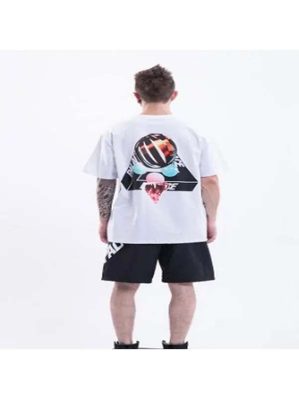 Футболка PALACE Sans Ferg T-Shirt White Glasses Back Logo Short Sleeve Unisex — изображение 4 из 4, белый