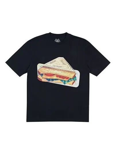 Футболка PALACE Plow Mans T-Shirt Black Triangle Pattern Short Sleeve Unisex — изображение 1 из 1, черный